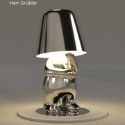 HerrLicht CharakterLampe Gold / Silber Tischlampe