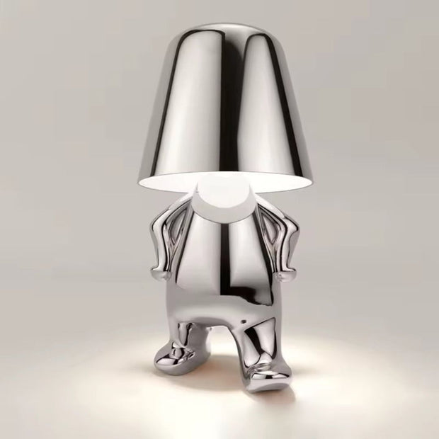 HerrLicht CharakterLampe Gold / Silber Tischlampe