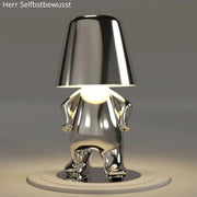 HerrLicht CharakterLampe Gold / Silber Tischlampe