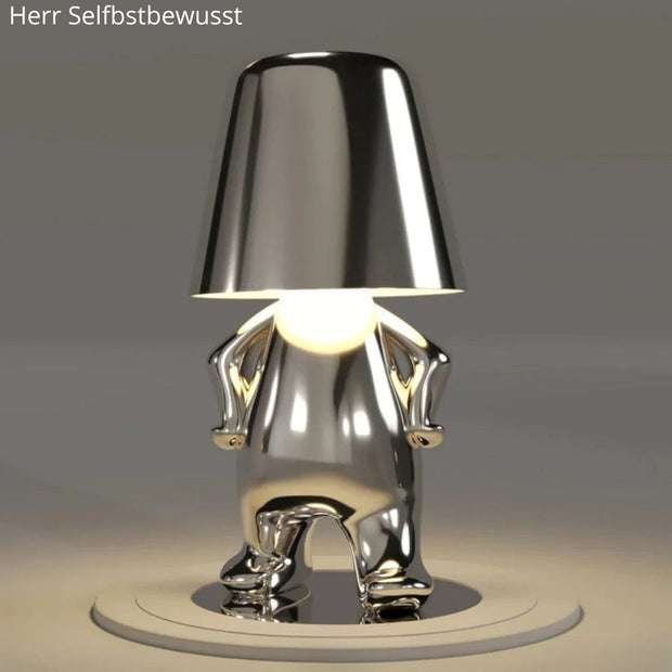 HerrLicht CharakterLampe Gold / Silber Tischlampe