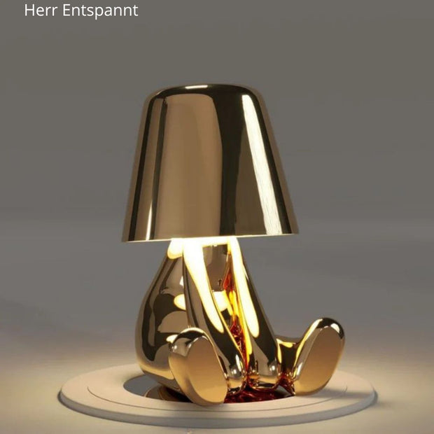 HerrLicht CharakterLampe Gold / Silber Tischlampe