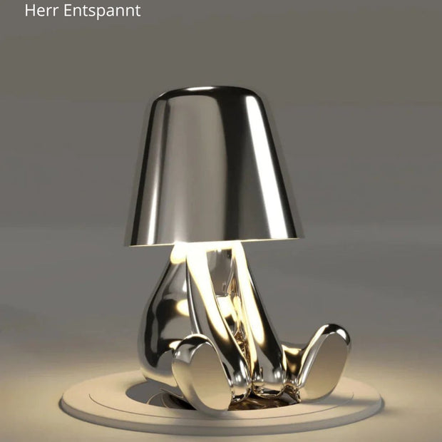 HerrLicht CharakterLampe Gold / Silber Tischlampe