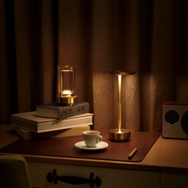 Kristallux oder LichtWerk Stufenlos dimmbare LED-Lampe Tischlampen