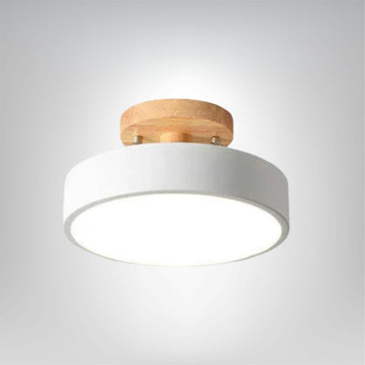 Holz LED Deckenleuchte warmes Licht modernes Design energiesparend