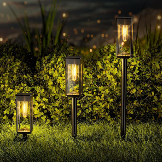 Kabellose Solar Gartenlaterne LED – Außenleuchte GlanzPfad für Garten & Terrasse | Marthova