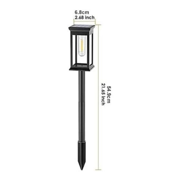 Kabellose Solar Gartenlaterne LED – Außenleuchte GlanzPfad für Garten & Terrasse | Marthova