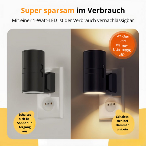 LumiPlug Wandleuchte für Steckdose