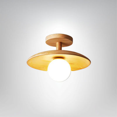 Holz Deckenlampe warmes Licht für Wohnzimmer Schlafzimmer Flur