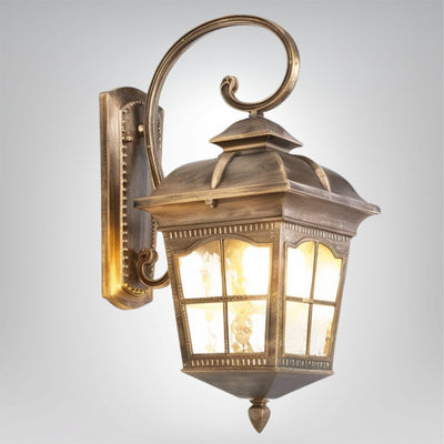 NachtGlanz Außenwandleuchte wetterfeste Wandlampe für Terrasse Balkon Garten