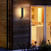 Moderne LED Außenwandleuchte WandGlanz wetterfest stilvoll Aluminium