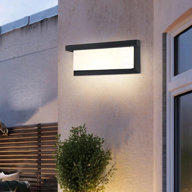 LumaWand LED Außenlampe warmweiß wasserdicht modern IP65 für Garten Terrasse Wandmontage