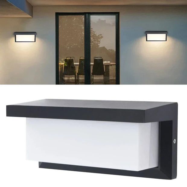 LumaWand LED Außenlampe warmweiß wasserdicht modern IP65 für Garten Terrasse Wandmontage