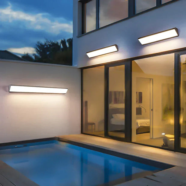 LichtGlanz Gartenleuchte LED Außenlampe für Terrasse Garten wetterfest modern