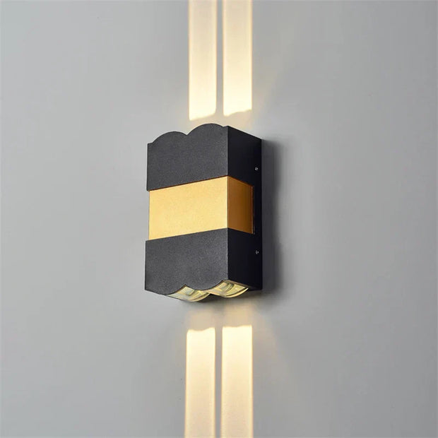 Wetterfeste LED Außenwandleuchte modern Aluminium IP65 Marthova