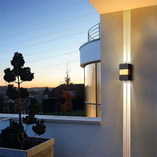 Wetterfeste LED Außenwandleuchte modern Aluminium IP65 Marthova
