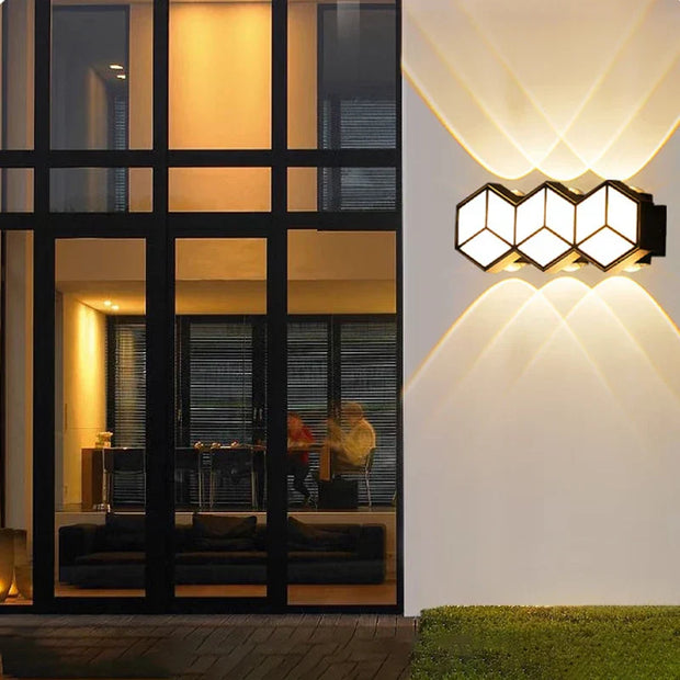 WetterLicht LED Wandlampe außen wetterfest modern IP65 energieeffizient
