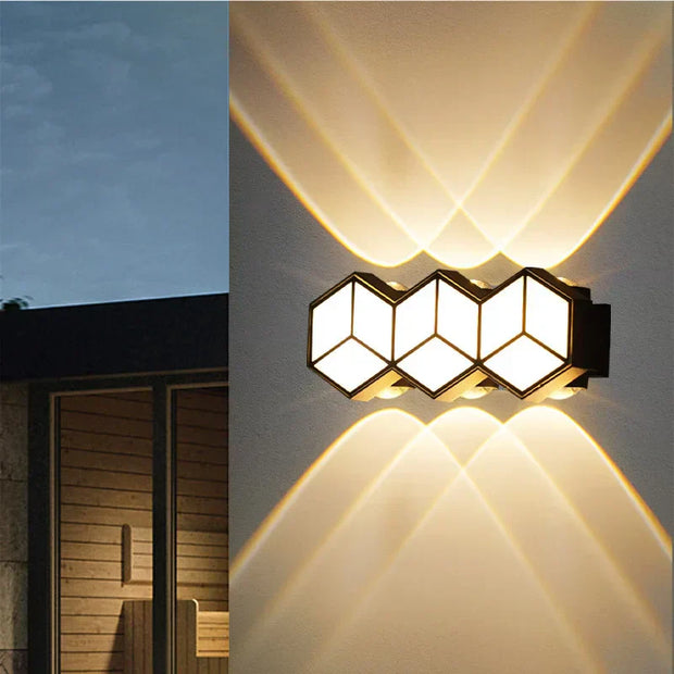 WetterLicht LED Wandlampe außen wetterfest modern IP65 energieeffizient