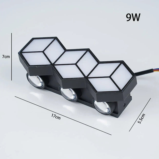 WetterLicht LED Wandlampe außen wetterfest modern IP65 energieeffizient