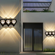 Wandleuchte außen LED wasserdicht modern IP65 Gartenlampe energieeffizient