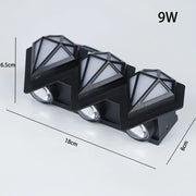 Wandleuchte außen LED wasserdicht modern IP65 Gartenlampe energieeffizient