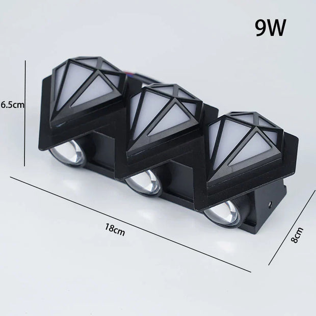 Wandleuchte außen LED wasserdicht modern IP65 Gartenlampe energieeffizient