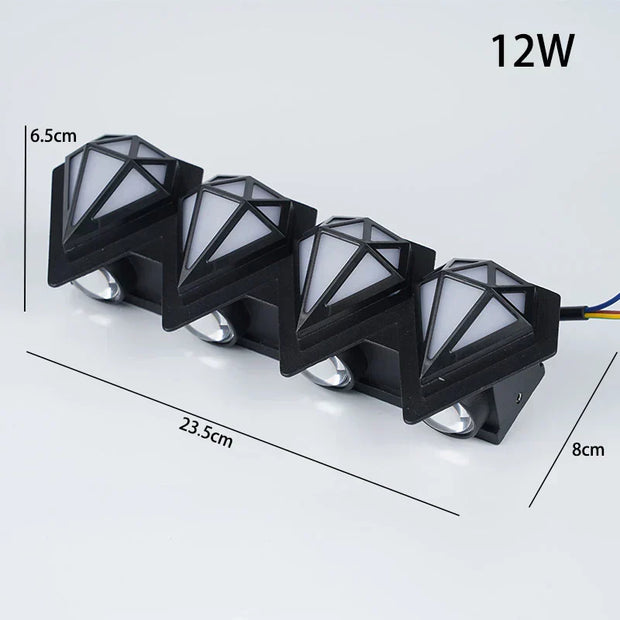 Wandleuchte außen LED wasserdicht modern IP65 Gartenlampe energieeffizient