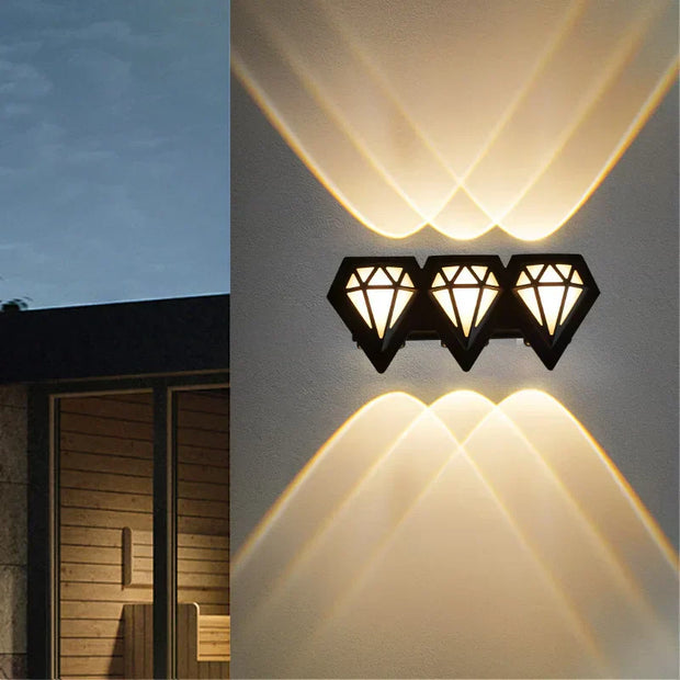 Wandleuchte außen LED wasserdicht modern IP65 Gartenlampe energieeffizient