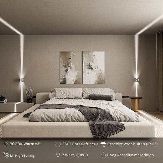 LichtOrbit 360 LED Lampe außen innen drehbar modern IP65 wetterfest
