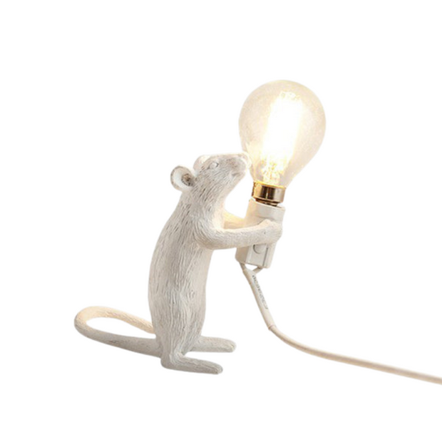 LichtMaus Art Deco Nachtlampe mit Mausfuß für Schlafzimmer