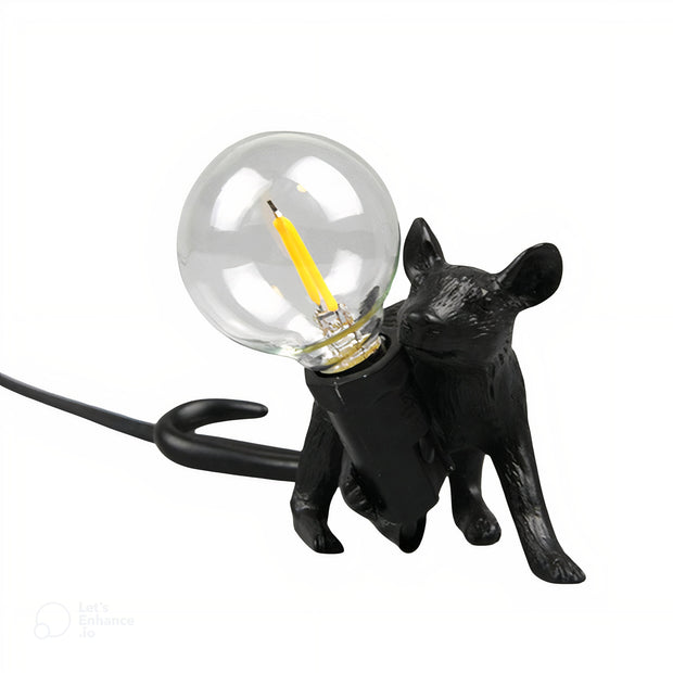 LichtMaus Art Deco Nachtlampe mit Mausfuß für Schlafzimmer
