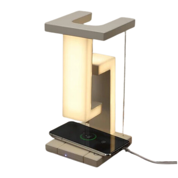 SchwebeLicht Aura moderne LED Tischlampe mit kabellosem Laden