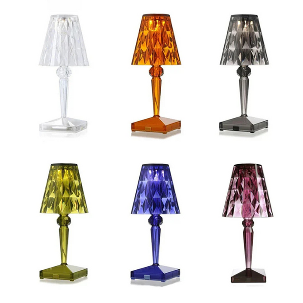 KristallGlanz LED Tischlampe mit Kristalloptik für stilvolle Beleuchtung im Schlafzimmer oder Wohnzimmer