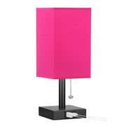 LumoLade dimmbare LED Tischlampe mit USB Ladeanschlüssen und 3 Farbtemperaturen