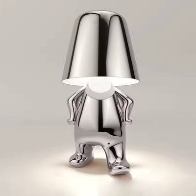 Marthova | HerrLicht CharakterLampe Gold / Silber Tischlampe
