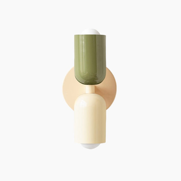 VivaLicht Wandlampe, moderne Wandleuchte - LED, Doppelleuchte, Eisengehäuse, 90-260V, Auf-/Abwärtsbeleuchtung