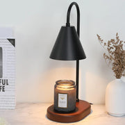 Elektrische Duftlampe aus Holz mit Dimmfunktion für Wachs und Kerzen