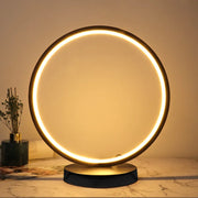 GlanzAura Tischleuchte Gold Weiß Modern für Wohnzimmer Schlafzimmer Büro