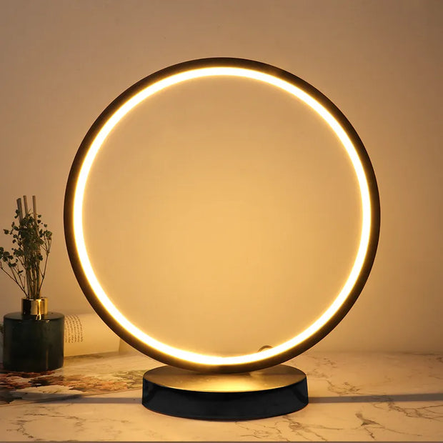 GlanzAura Tischleuchte Gold Weiß Modern für Wohnzimmer Schlafzimmer Büro