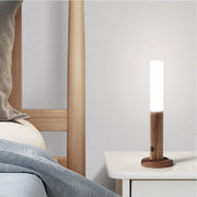 NachtGlanz Leuchte, LED, Warmweiß, Holz, USB-aufladbar Wandleuchten