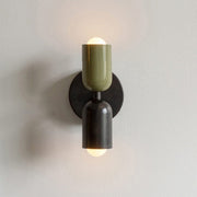 VivaLicht Wandlampe, moderne Wandleuchte - LED, Doppelleuchte, Eisengehäuse, 90-260V, Auf-/Abwärtsbeleuchtung