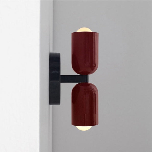 VivaLicht Wandlampe, moderne Wandleuchte - LED, Doppelleuchte, Eisengehäuse, 90-260V, Auf-/Abwärtsbeleuchtung