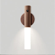 NachtGlanz Leuchte, LED, Warmweiß, Holz, USB-aufladbar Wandleuchten