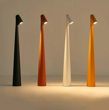 Kabellose LED Tischlampe dimmbar modern tragbar mit Akku für Innen und Außen