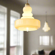 Vintage Hängelampe aus Glas Retro Deckenleuchte für Esszimmer Küche Flur