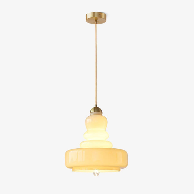 Vintage Hängelampe aus Glas Retro Deckenleuchte für Esszimmer Küche Flur