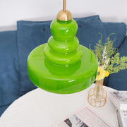 Vintage Hängelampe aus Glas Retro Deckenleuchte für Esszimmer Küche Flur