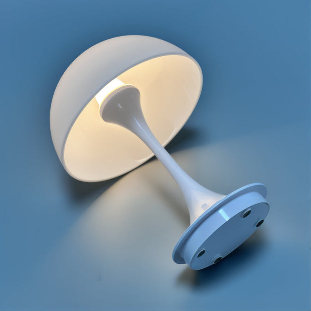 moderne led tischlampe mit touch dimmer pilz design usb aufladbar