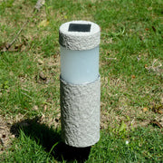 Solenstein Eleganz - Wetterfeste Solarsäule mit LED-Ambiente Außenlampen