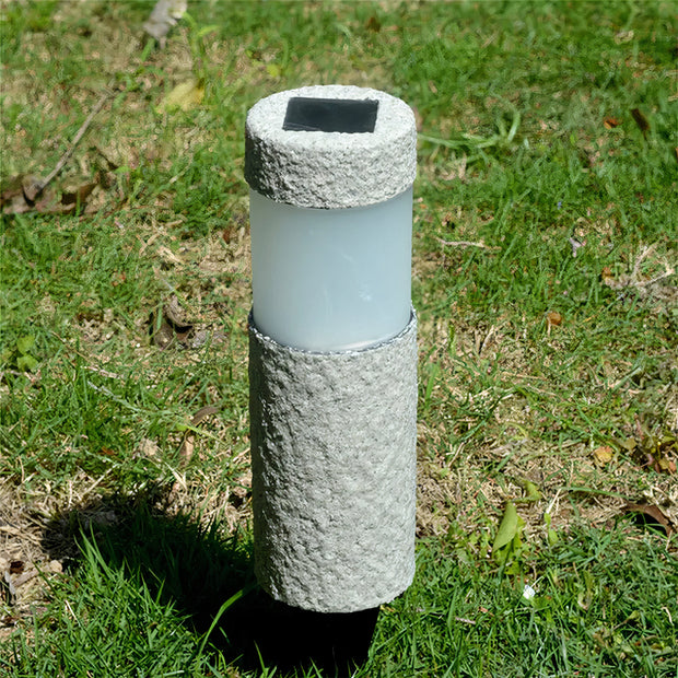 Solenstein Eleganz - Wetterfeste Solarsäule mit LED-Ambiente Außenlampen