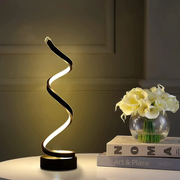 LichtSpirale LED Tischlampe dimmbar modern energiesparend für Wohnzimmer und Büro